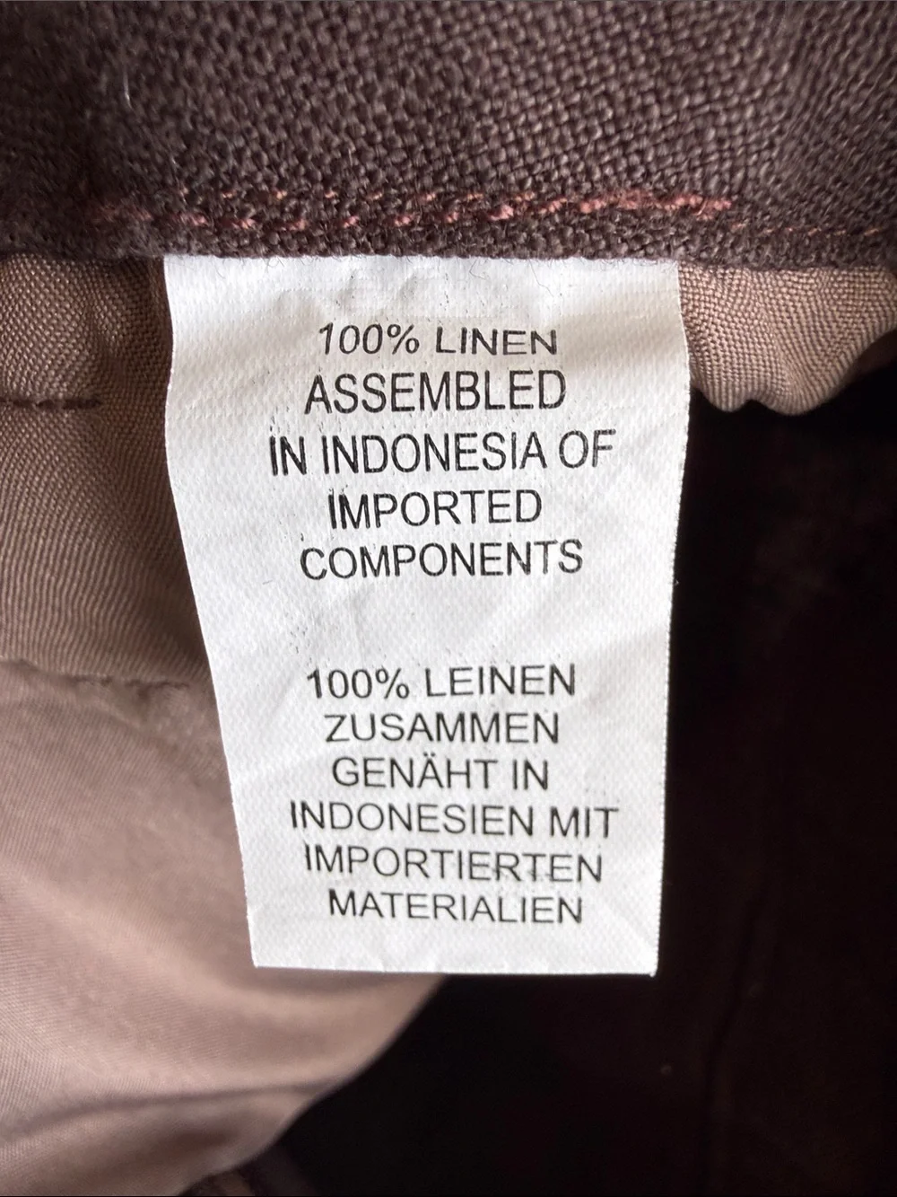 Nico Genze New York  - Brown linen shorts cargo xl